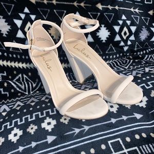 LuLus white Heels